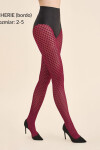 Silné pančuchy - vzor CHERIE nero 5