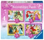 Ravensburger Disney: Princezné 4 v 1 - 12/16/20/24 dielikov