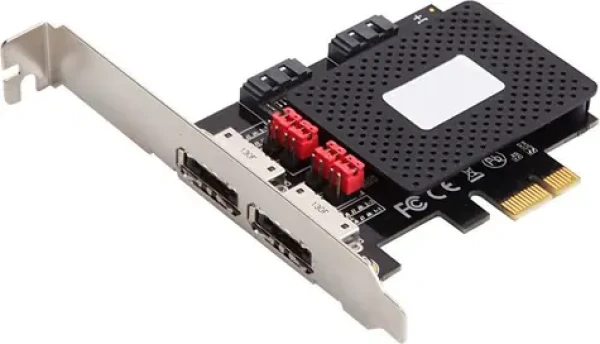 MicroConnect PCIe SATA III rozširujúca karta ASM1061 (MC-SATA3-T4)