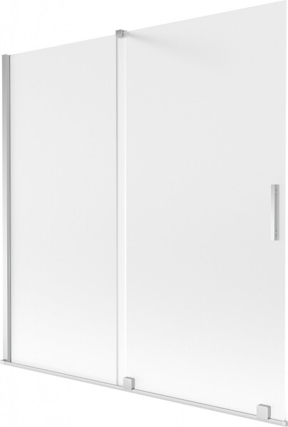 MEXEN/S - Velar dvojkrídlová posuvná vaňová zástena 160 x 150, dekor, chróm 896-160-000-31-01