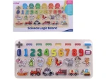 MaDe Náučné puzzle, čísla, zvieratá