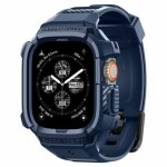 Spigen Rugged Armor Pre ochranný kryt s remienkom pre Apple Watch Ultra 2/1 49mm modrá (ACS07389)