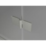 MEXEN/S - Lunar-F Duo sprchovací kút skladacie dvere 95 x 90, transparent, nikel kartáčovaný 836-095L-090P-97-00