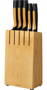 Fiskars Sada nožov v drevenom bloku Functional Form 5 ks (1062927) (FISK-ZE-006-25)