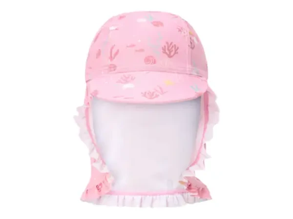 Little Dutch Plážová šiltovka s ochranou krku Ocean Treasures veľ. 3 (CL25038865LD)