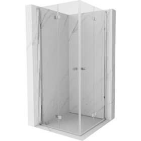 MEXEN/S - Mist-F Duo sprchovací kút skladacie dvere 70 x 70, transparent, chróm 8A6-070L-070P-01-00
