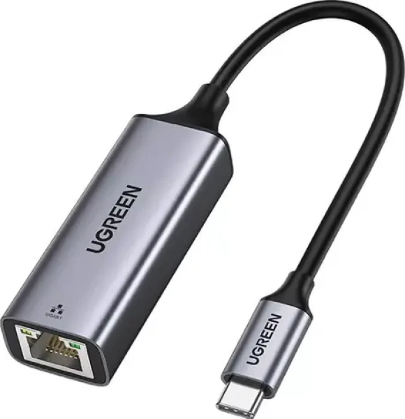 Ugreen CM199 sivá / Adaptér / USB-C na RJ-45 (50737B)