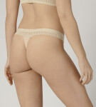 Dámske tangá Aura Spotlight High Leg string krémové Triumph YELLOW