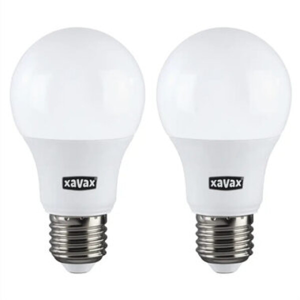 Xavax LED žiarovka 2ks / Pätica E27 / 806 lm (nahrádza 60 W) / teplá biela (112929)