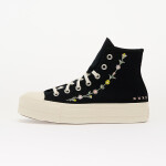 Tenisky Converse Chuck Taylor All Star Lift Floral Embroidery Black/ Egret/ Flamingo Fade EUR 39.5