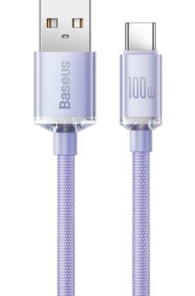 Baseus CAJY000505 Kábel USB-A (M) - USB-C (M) 2 m fialová / 100W (CAJY000505)