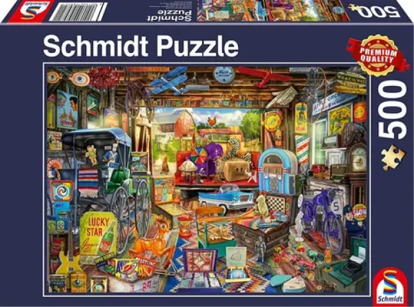 Schmidt Puzzle Blší trh v garáži