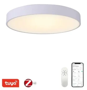 Immax NEO RONDATE SLIM biela / Stropné svietidlo / 60 cm / 53 W / 3710 lm / Zigbee 3.0 TUYA (07206L)