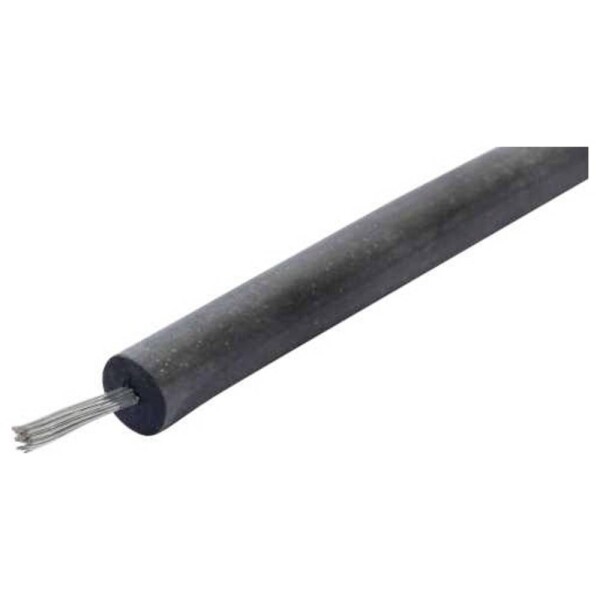 Rautronic 9001306 vysokonapäťový kábel , 1.5 mm², čierna, metrový tovar; 9001306