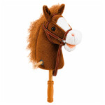 Mamido Kôň na tyči Hobby Horse so zvukmi a kolieskami 100 cm hnedý