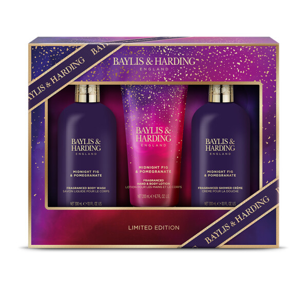 Baylis & Harding Sada starostlivosti o telo - Fík & Granátové jablko, 3ks