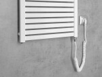 AQUALINE - TONDI-E elektrické vykurovacie teleso, rovné, 450x1330 500 W, biela DE470T