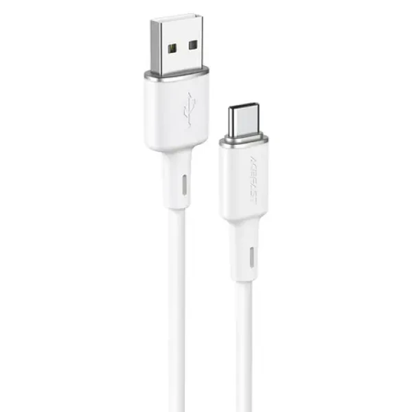 Acefast C2-04 USB-A - USB-C kábel biela / 3A / 1,2 m