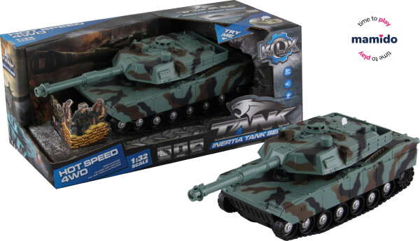 Mamido Mamido Vojenský tank 1:32 so zvukmi a svetlami MT1306