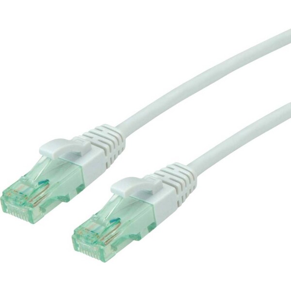 Roline recycled material 21.45.3106 RJ45 sieťové káble, prepojovacie káble CAT 6A U/UTP 7.00 m sivá netienený, PVC plášť 1 ks; 21.45.3106