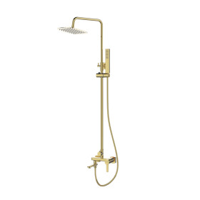 INVENA - Sprchový stĺp GLAMOUR TREND s batériou, zlato AU-05-B09-V