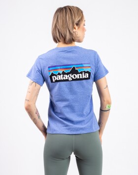 Patagonia W's P-6 Logo Responsibili-Tee Abundant Blue XS