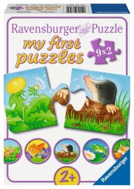 Ravensburger Moje prvé puzzle Zvieratká na záhrade 9x2 dielikov