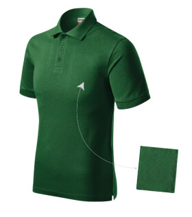 Resist Heavy Polo Tričko pánske fľaškovo zelené S