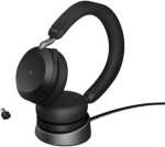 Jabra Evolve2 75 MS USB-C čierna + nabíjací stojan / mikrofón / ANC / USB-C (nabíjanie) / USB adaptér + Bluetooth (27599-999-889)