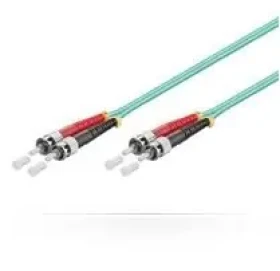 MicroConnect Optical Fibre Cable ST/ST Multimode 50/125µm duplex OM3 0.5m modrá (FIB1120005)