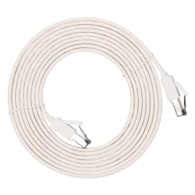 Extralink biela / Patch kábel / Cat.8 U/FTP / plochý / 3 m / 40 Gbit/s