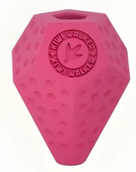 KIWI WALKER Hračka DIABALL Maxi ružová / Guma / Otvor na maškrty / Pre psov / 10 cm (RUB-248)