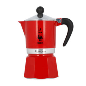 Bialetti RAINBOW kanvička na 3 šálky 150 ml červená (4962)