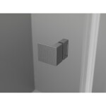 MEXEN/S - Lunar L sprchový kút päťboký krídlový ľavá 100x90, transparent, grafit kartáčovaná 831L-100L-090P-66-00-L