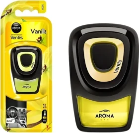 VENTIS Osviežovač do mriežky - vanilka / Osviežovač do auta / Vôňa vanilka / 8 ml (amA92917)