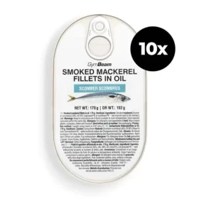 Filety z údenej makrely v oleji - GymBeam (10 x 170 g) (108856-2-10x170g)