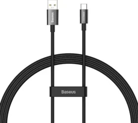 Baseus CAYS001001 Kábel USB-A (M) - USB-C (M) 2 m čierna / 65W (CAYS001001)