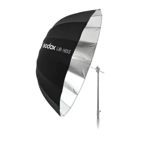 Godox UB-165S čierna / Parabolický dáždnik / strieborný vnútro / 165 cm (UB-165S)