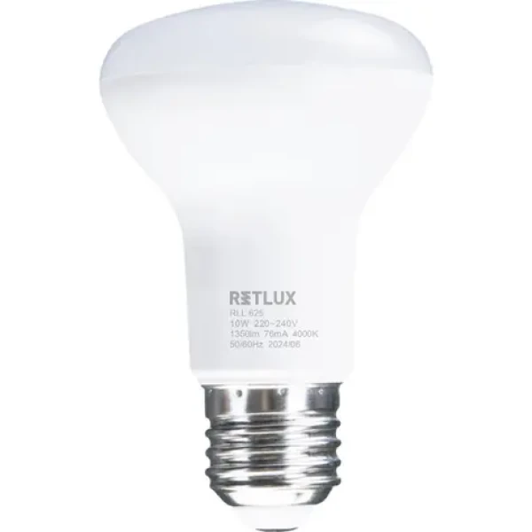 Retlux RLL 625 R63 E27 Spot 10W / 1350 lm / 4000K - studená biela / D (8590669375622)