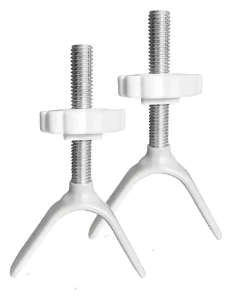 SIPO Adaptér Y k bezpečnostným zábranám biela / Set 2 ks / Pre okrúhle schodiská / Závit M8