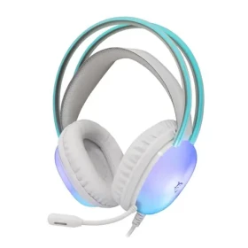 White Shark PEACOCK 2 biela / herný headset / mikrofón / 2m / 3.5mm / USB / PC PS4/5 Mac (PEACOCK2-W)