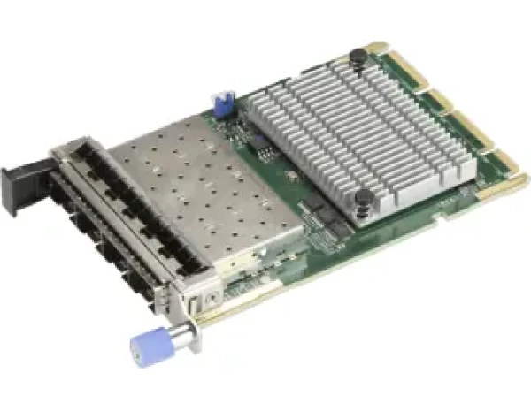 SuperMicro AOC-ATG-I4SM / Sieťová karta / 4X 10GbE SFP+ / OCP3 / AIOM 0,5U / Intel X710-BM2 (Fortville) (AOC-ATG-I4SM-O)