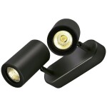 SLV ENOLA B 152020 nástenné svetlo GU10 50 W čierna; 152020