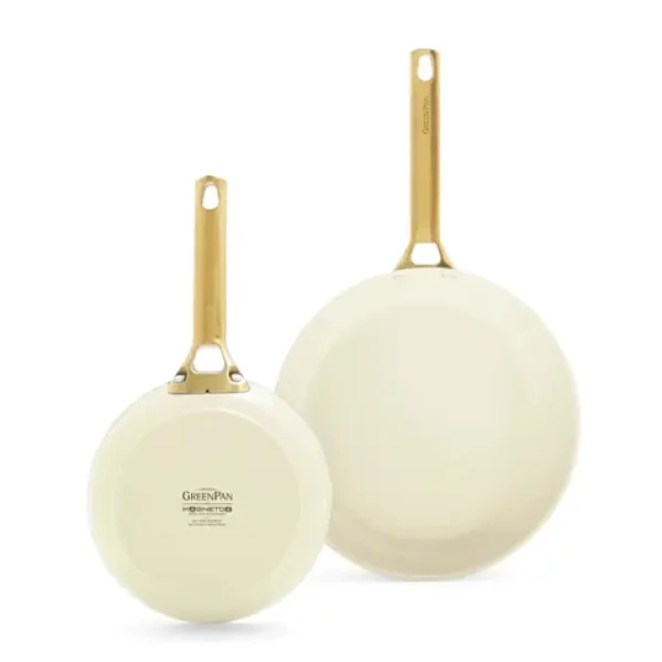 GreenPan Sada 2 nepriľnavých keramických panvíc Padova Reserve 20 cm + 26 cm krémová (CC008494-001)