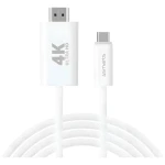 4smarts kábel USB-C na HDMI 2m biela / Kábel / 4K 60Hz (540955)