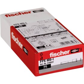 Fischer kotva do pórobetónu 75 mm 10 mm 519021 25 ks; 519021