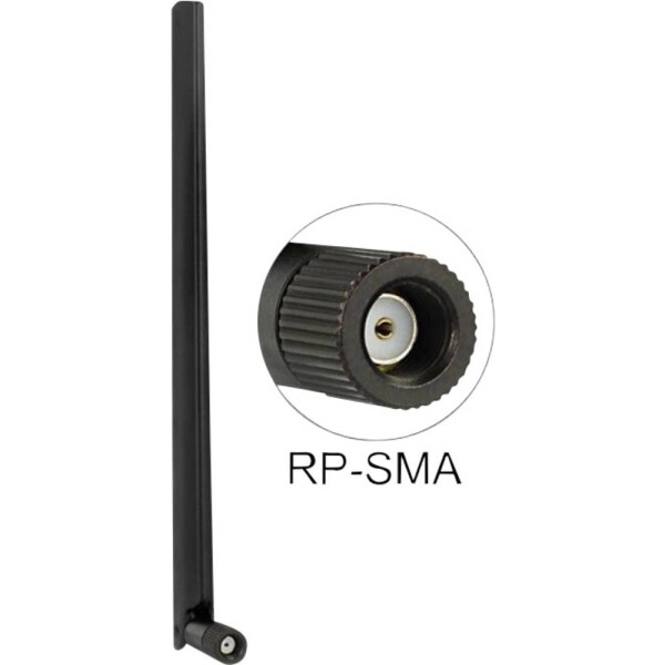 Delock WLAN Antenna RP-SMA 802.11 ac/a/h/b/g/n 3 - 6 dBi / otočný kĺb (88900)