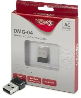Inter-tech DMG-04 / USB Wi-Fi adaptér / Wi-Fi 5 / 433 Mbps / USB 2.0 (88888151)