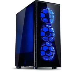 Inter-tech CXC2 čierna / Skriňa / ATX / tvrdené sklo / 3x 120mm LED / priehľadná bočnica (88881292)