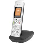 Gigaset E390 DECT mobilná časť striebornočierná; S30852-H2908-B104